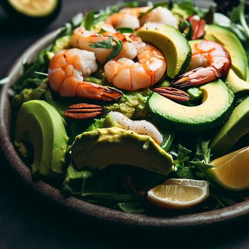 🥑🍤 Avocado Shrimp Salad - A Fresh & Flavorful Delight 🍤🥑