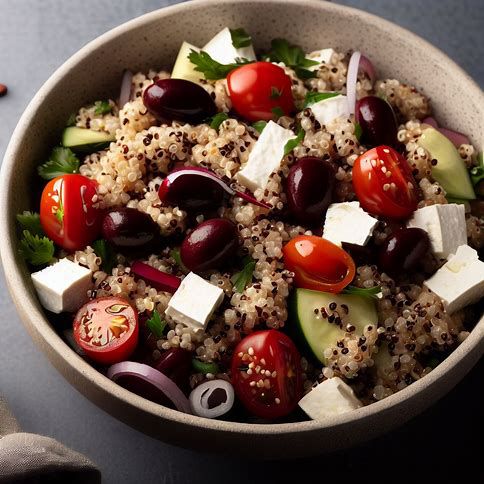 🥗 Savor the Flavor: "Mediterranean Quinoa Salad" 🥗