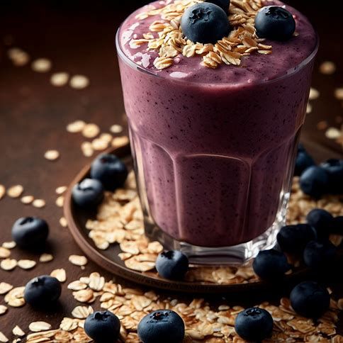 ~Blueberry Oatmeal Smoothie: Power-Up Your Morning!~