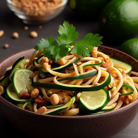 Thai Peanut Zucchini Noodles: A Tantalizing Twist