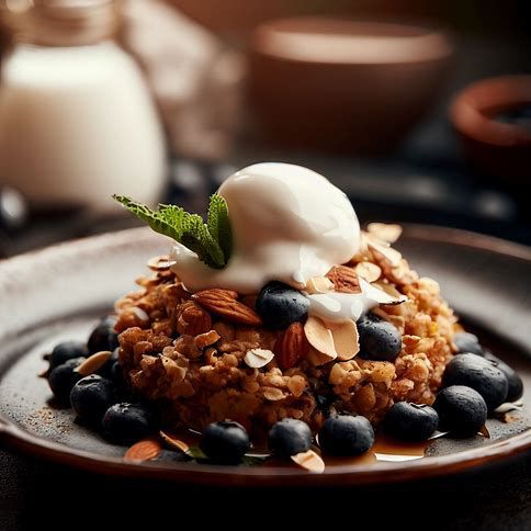 Blueberry Almond Baked Oatmeal
