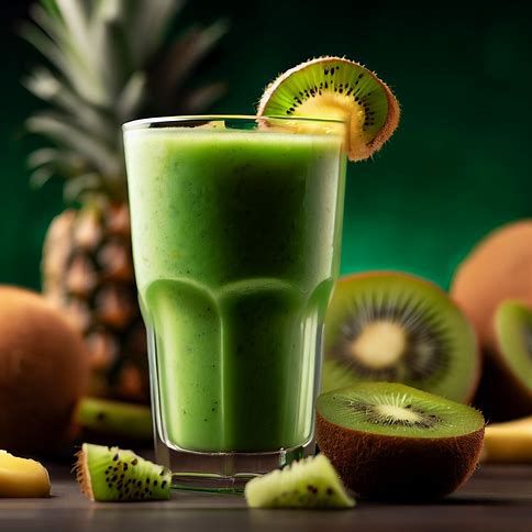 🥝 Green Kiwi Delight Smoothie: A Tropical Morning Treat 🍍🥤