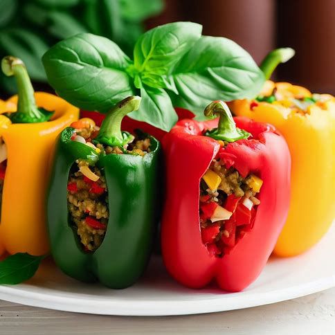 Ratatouille Stuffed Bell Peppers