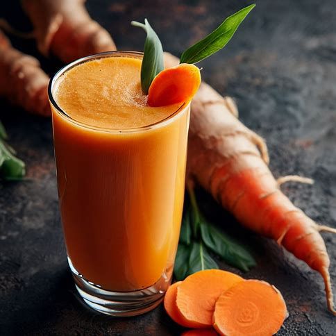 🥕🌟 Ginger Turmeric Carrot Smoothie: A Nutritious Boost 🌟🥕