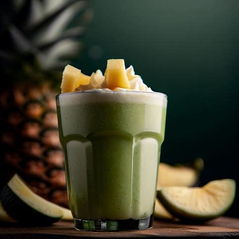 🥑🍍 Creamy Avocado Pineapple Smoothie: A Nutritious Tropical Treat 🏝️