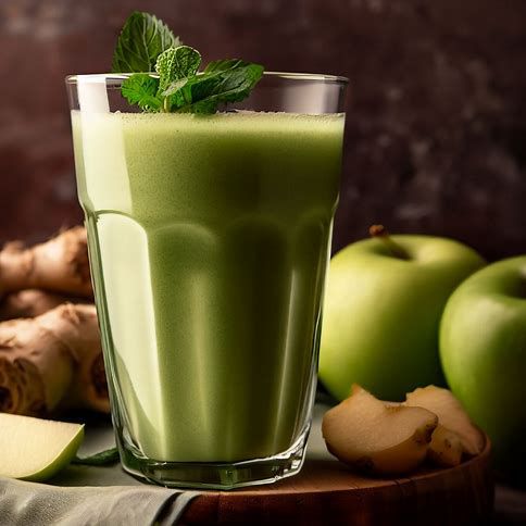 🍏 Green Apple Ginger Detox Smoothie: Refresh, Rejuvenate, and Reset 💚🌿