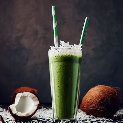 🍵🥥 Coconut Matcha Madness Smoothie: A Refreshing & Energizing Delight 🌞