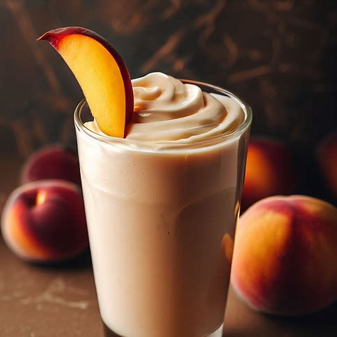 🍑🥤 Summertime Dream: "Peaches & Cream Smoothie" 🥤🍑