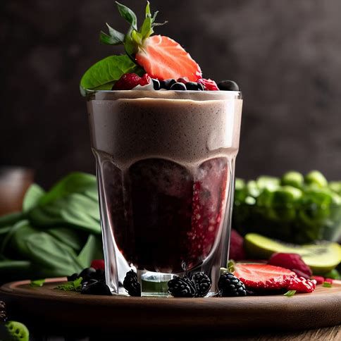 Mixed Berry and Spinach Smoothie