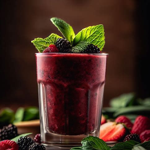 🍓🌱 Mixed Berry and Spinach Smoothie: Nutritious and Revitalizing 🌱🍓