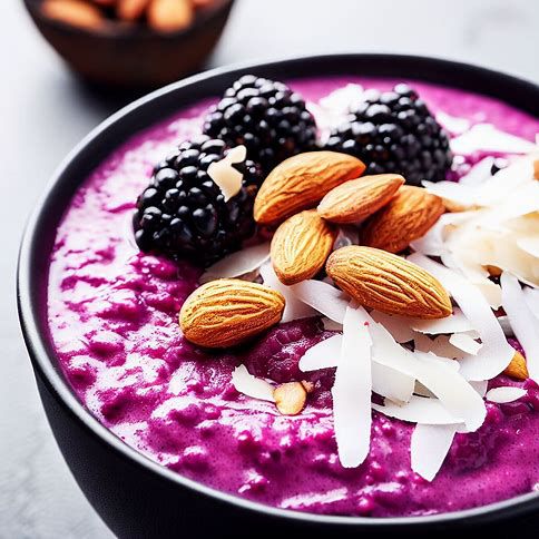 🥥🫐 Blackberry Coconut Smoothie Bowl: A Blissful Breakfast 🫐🥥