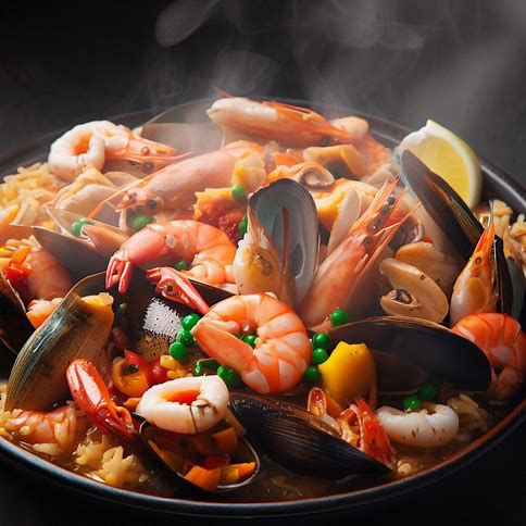 🦐🥘 Seafood Paella: A Spanish Feast for the Senses 🥘🦐