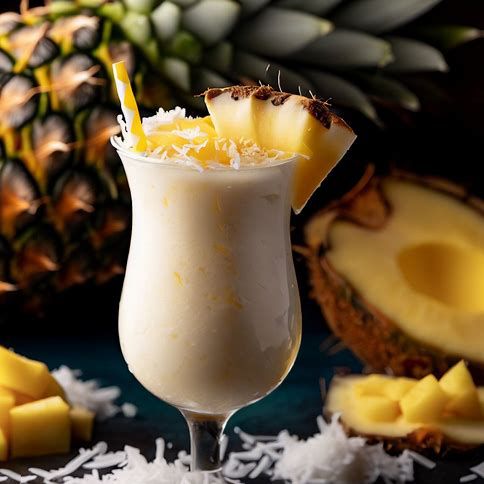 🥥🍍Coconut Pineapple Smoothie: A Tropical Escape🌴🥤