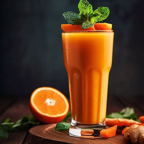🥕🍊 Carrot, Ginger & Orange Smoothie: A Zesty Morning Boost 🌅🥤