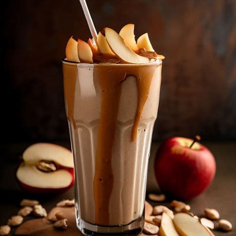 🍏🥜 Apple-Peanut Butter Smoothie: A Nutty and Refreshing Blend 🥤