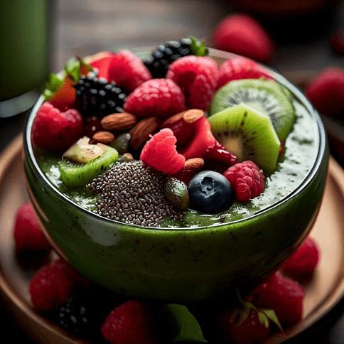 Berry Green Smoothie Bowl