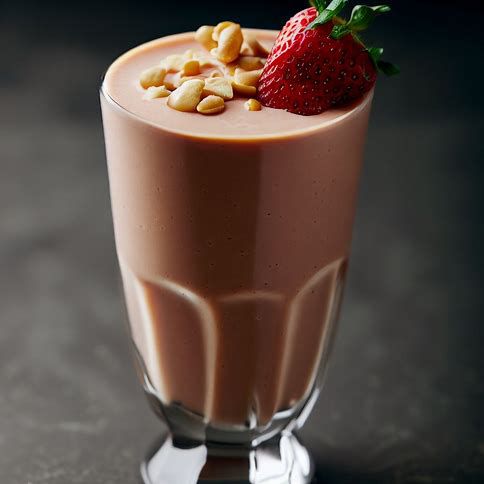 🍓🥜 Strawberry Peanut Butter Smoothie: A Protein-Packed Power Breakfast 🌞