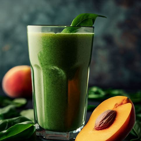 🍑 Peachy Green Smoothie: Revitalize and Rejuvenate 💚