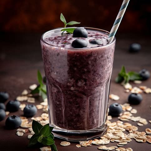 💙 Blueberry Oatmeal Smoothie: A Nutritious & Delicious Morning Treat 🌞