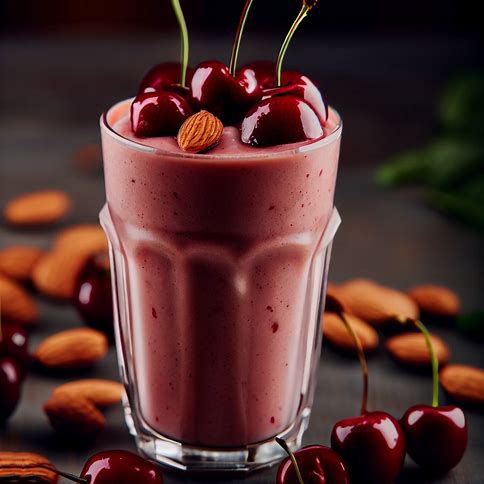 🍒 Cherry Almond Bliss Smoothie: A Nutty Delight 🥤🌟