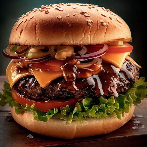🍔 Classic American BBQ Cheeseburger: A Taste of Home 🇺🇸🔥