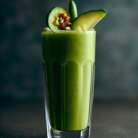 🌶️🥬 Spicy Green Smoothie: A Zesty Kick-Start to Your Morning! 🍋🥒
